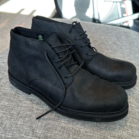 Timberland Windbucks Mens Black Full Grain Leather Waterproof Chukka Boo… - Picture 1 of 10